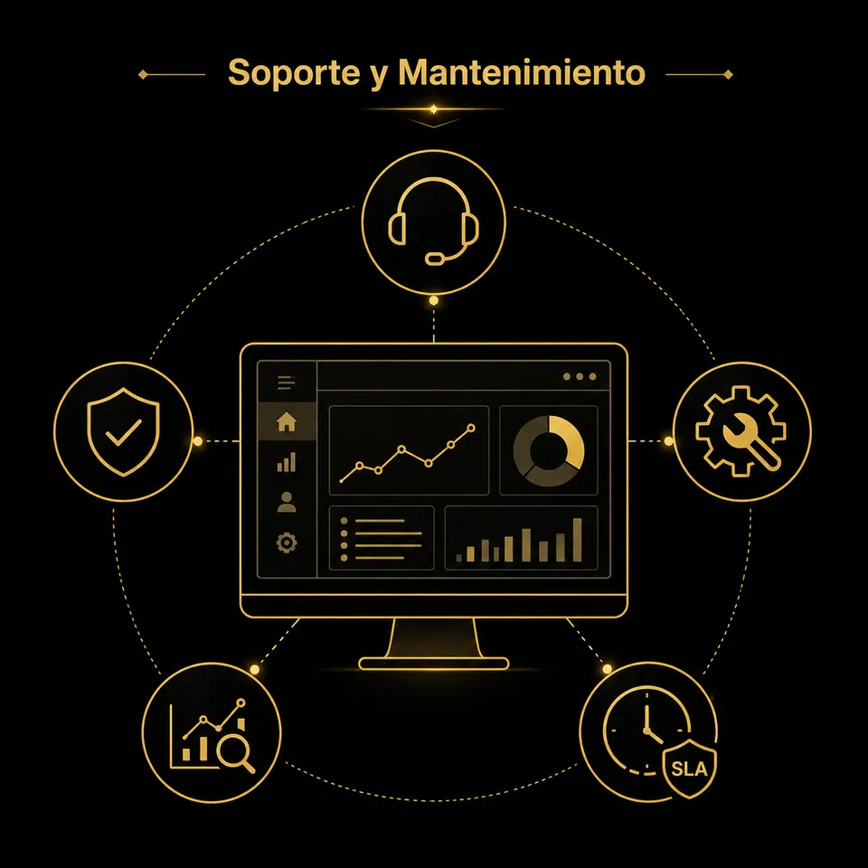 Imagen de referencia de Soporte y Mantenimiento